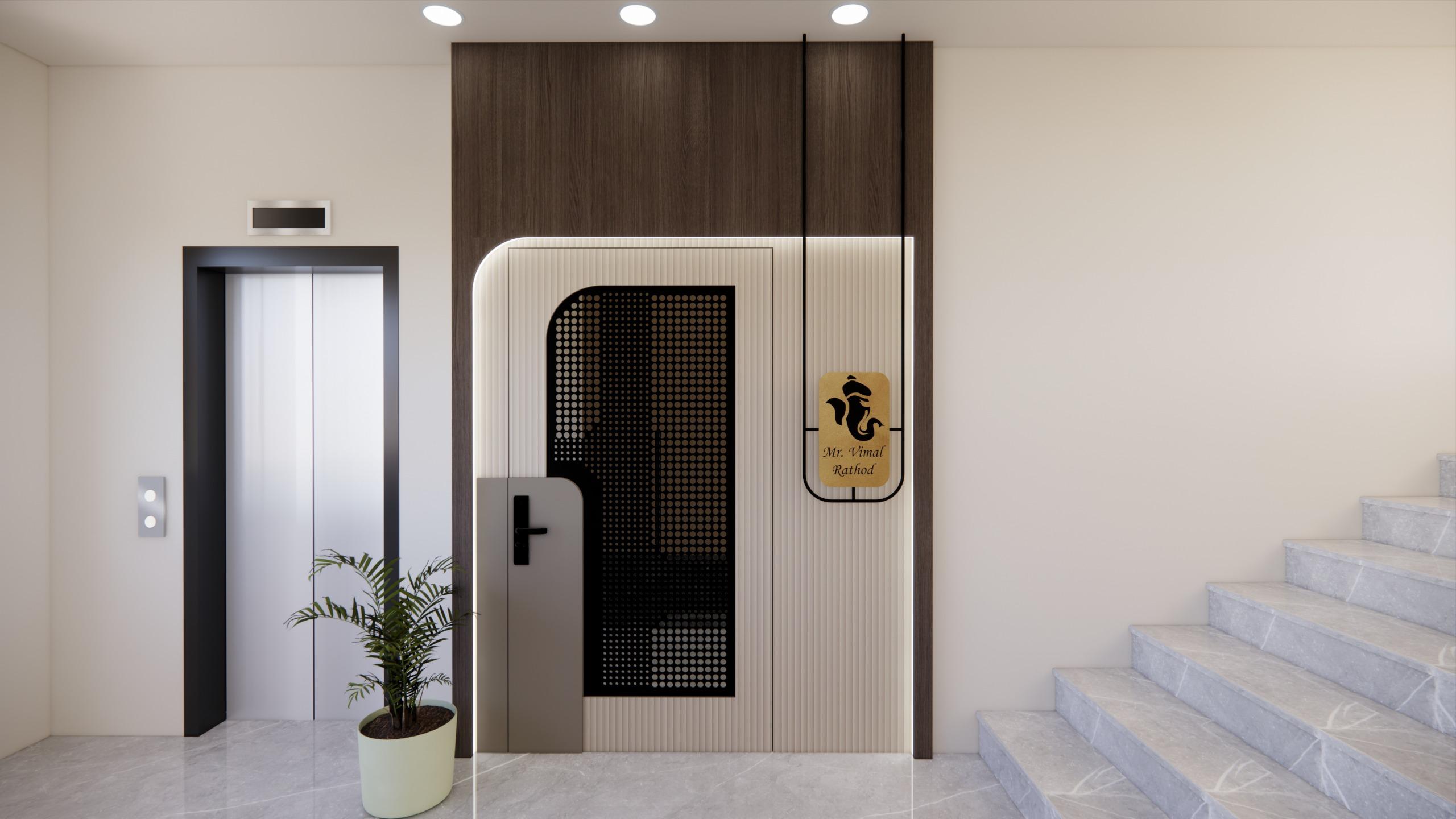 Entrance foyer — Rathod Residence, by we2 studio