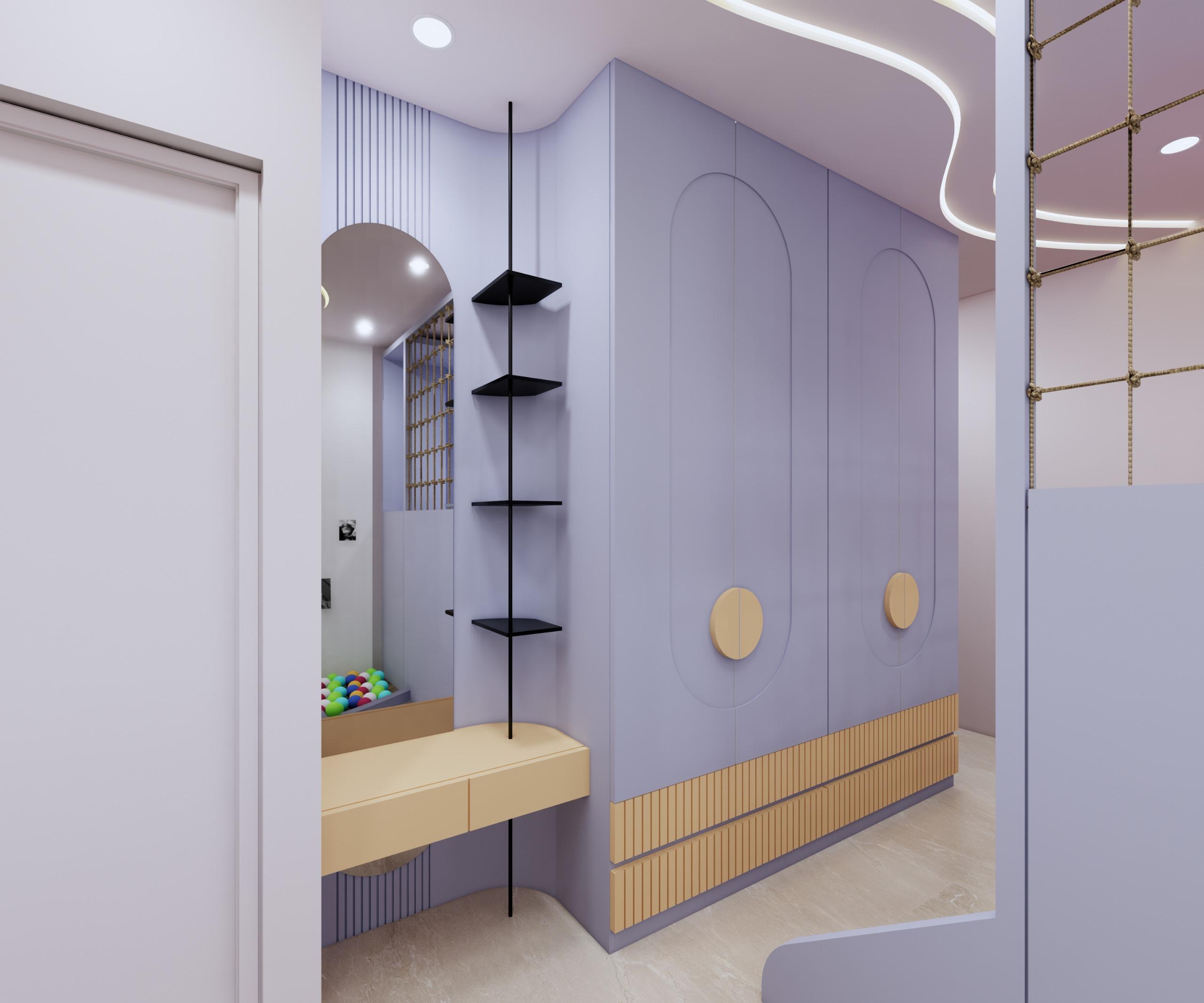 Children's room in lavender